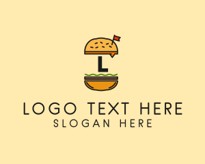 Burger Sandwich Resto Logo