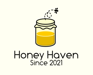 Honey Bee Jar logo design