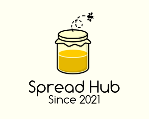 Spread - Honey Bee Jar logo design