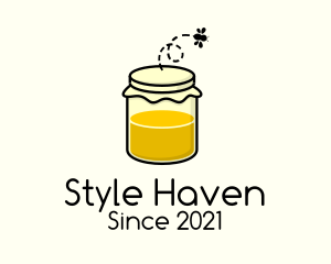 Supermarket - Honey Bee Jar logo design