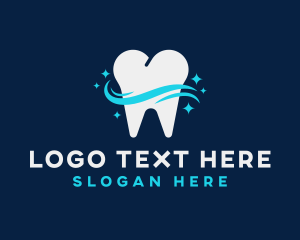 Molar - Dental Tooth Sparkle logo design