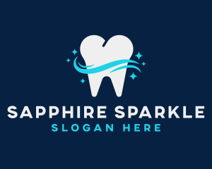 Dental Tooth Sparkle logo design