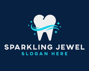 Dental Tooth Sparkle logo design