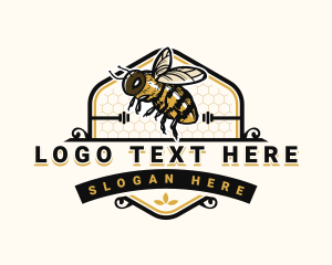 Wings - Bee Organic Honey logo design