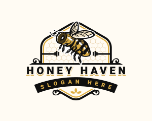 Apiculture - Bee Organic Honey logo design