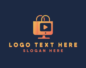 Online Shop - Shopping Vlog Ecommerce logo design