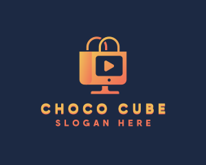 Vlog - Shopping Vlog Ecommerce logo design