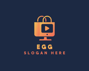 Vlogger - Shopping Vlog Ecommerce logo design