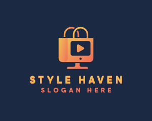 Shopping Vlog Ecommerce logo design