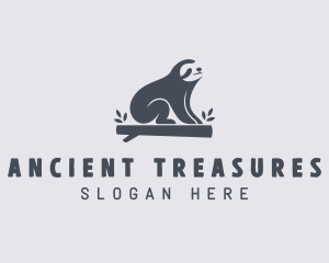 Sloth Animal Zoo logo design