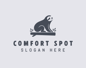 Sloth Animal Zoo logo design