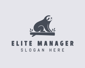 Sloth Animal Zoo logo design