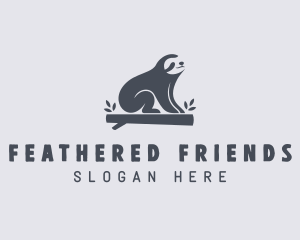 Sloth Animal Zoo logo design