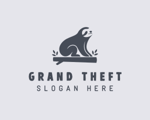 National Animal - Sloth Animal Zoo logo design