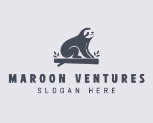 Sloth Animal Zoo logo design