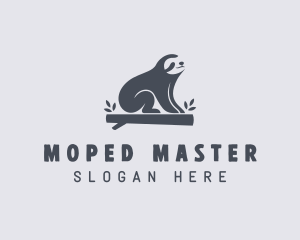 Sloth Animal Zoo logo design