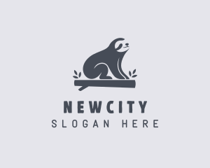 Sloth Animal Zoo logo design