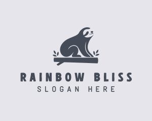 Sloth Animal Zoo logo design