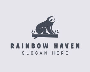 Sloth Animal Zoo logo design