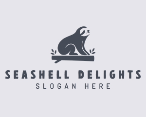 Sloth Animal Zoo logo design