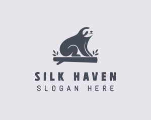 Sloth Animal Zoo logo design