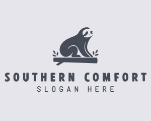 Sloth Animal Zoo logo design