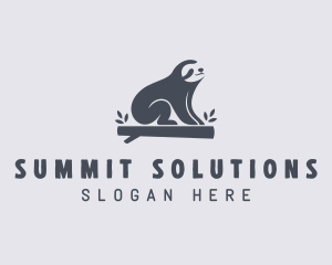 Sloth Animal Zoo logo design