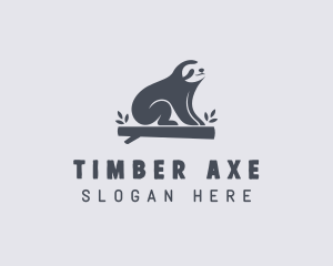 Sloth Animal Zoo logo design