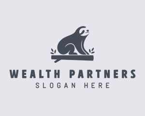 Sloth Animal Zoo logo design