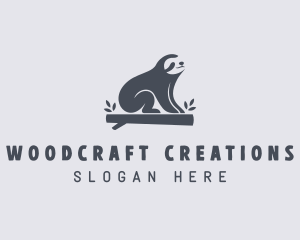 Sloth Animal Zoo logo design