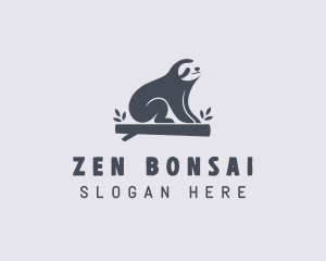 Sloth Animal Zoo logo design