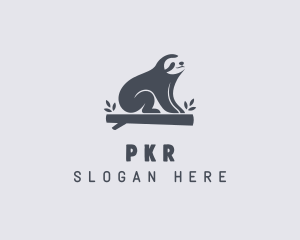 Sloth Animal Zoo logo design