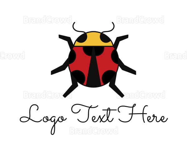 Geometric Lady Bug Logo