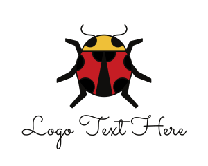 Pesticide - Geometric Lady Bug logo design