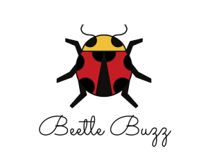 Beetle - Geometric Lady Bug logo design