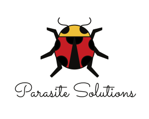 Parasite - Geometric Lady Bug logo design