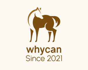 Stallion - Brown Horse Stallion logo design