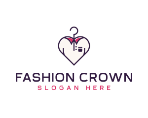 T-shirt Heart Fashion Apparel logo design