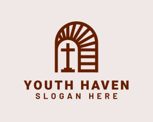 Religious Cross Youth logo design