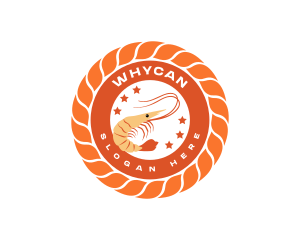 Seafood Cuisine Shrimp Logo