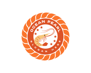 Shellfish - Seafood Cuisine Shrimp logo design