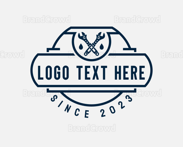 Wrench Plumbing Tools Logo