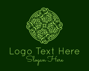 Intricate Nature Ornament  Logo