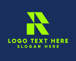 Monogram - House Roofing Contractor logo design