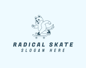 Skateboard - Dog Skateboard Pet logo design