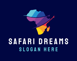 Africa - Migration Travel Africa logo design