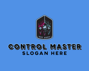Controller - Futuristic Gaming Spaceship Controller logo design