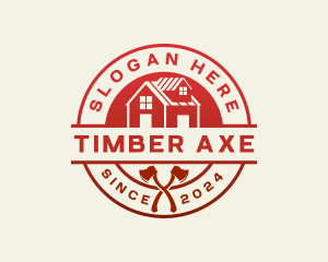 Roofing Renovation Axe logo design