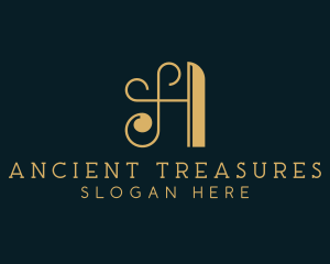 Golden Hotel Boutique logo design