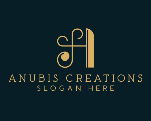 Golden Hotel Boutique logo design